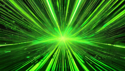 Neon Green Lime Chartreuse Digital Glow – Techinspired light bursts glitch effects cyber energy