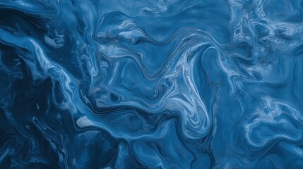 Obraz premium Abstract Blue Marble Texture Swirling Dark and Light Shades Background