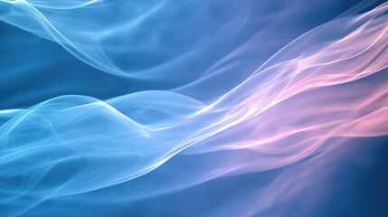 Obraz premium Abstract Blue And Pink Particle Wave Flowing On Dark Background