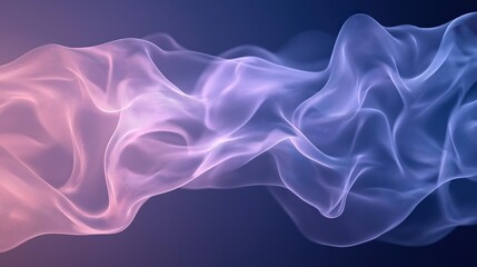 Abstract Flowing Particles in Pink, Blue, and Purple Hues