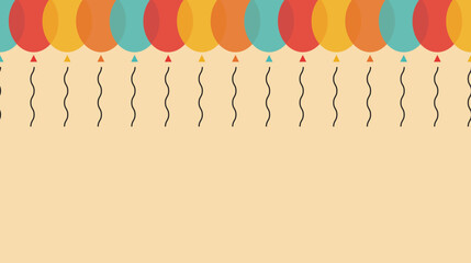 Background illustration ballon unique design © Galih Studio