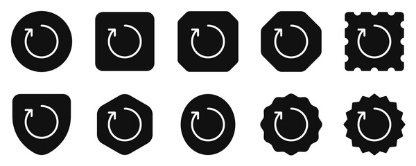 Editable vector refresh arrow icon. Part of a big icon set family. Perfect for web and app interfaces, presentations, infographics, etc