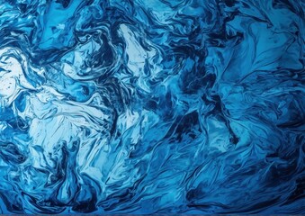 Obraz premium Blue corporate design liquid. Digital abstract background with sleek splash technology motion. 