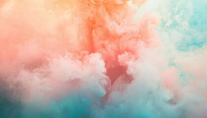 Abstract Pastel Colors Swirling in Fluid Motion