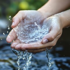 World Water Day: global awareness, resource conservation, sustainable use, clean access, hydrological protection, ecological preservation, water scarcity, environmental care, community efforts.