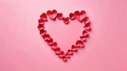 red heart on a white background