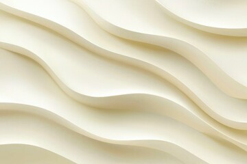 Obraz premium Abstract Cream Colored Wavy Architectural Design