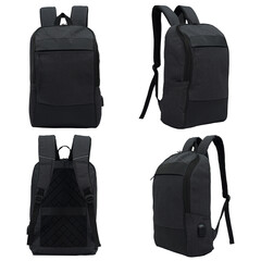 black backpack is suitable for exclusive dummy mockup of company logo brand