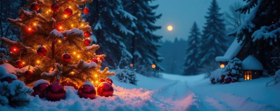 Rotes Weihnachtshintergrund mit bunten Farben, weihnachten, herbstliches