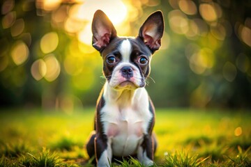 Cute Boston Terrier puppy pictures&acirc;&euro;&rdquo;small dog breed, adorable Boston dog photos and images.