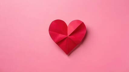 Obraz premium pink heart on a pink background