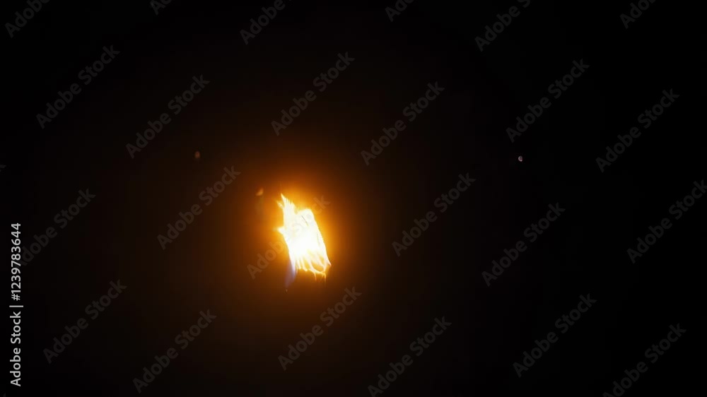 Poster realistic fire effect with flames and smoke, creating a dramatic atmosphere with its intense glow an
