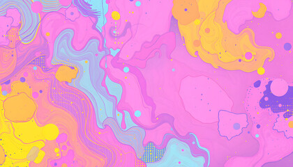 Colored wallpaper background, hand-drawn digital illustration. isolated with white shades