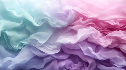 Obraz premium Pastel Draped Fabric Showing Color Gradient