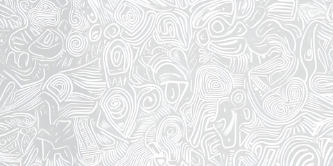 Fototapeta premium Abstract Swirl Pattern: A captivating seamless pattern of swirling, abstract shapes in shades of gray creates a dynamic and visually stimulating background for your design projects.