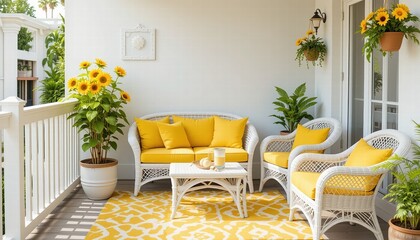 A modern living room with flowers and a view, featuring a wooden table, chairs, and stylish decor in a luxurious, cozy setting Perfect for dining and relaxation