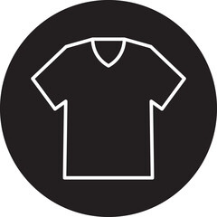 V-Neck T-Shirt Vector Fashion Icon