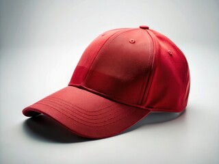 Simple, clean photo: vintage red baseball cap against a white backdrop. Perfect promo shot.