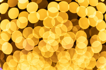 Gold or yellow bokeh background color