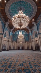 Obraz premium Mosque with traditional architecture and cultural heritage