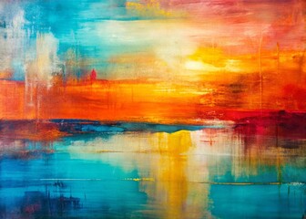 Minimalist Abstract Brushstroke Painting, Modern Art Canvas Texture