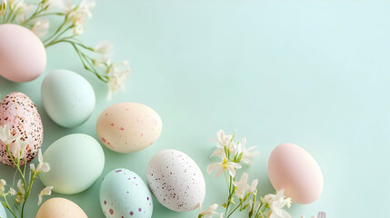 Fototapeta premium easter eggs in a basket