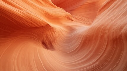 Obraz premium Abstract Orange Sandstone Swirls Detailed Close Up