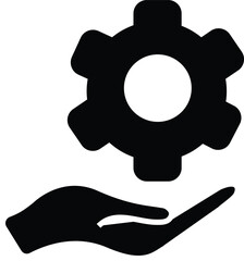 Circular handshake icon, representing collaboration, partnership, and friendly agreements in a professional or social context.