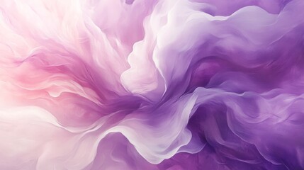 Obraz premium Abstract Purple and White Swirling Fabric Design