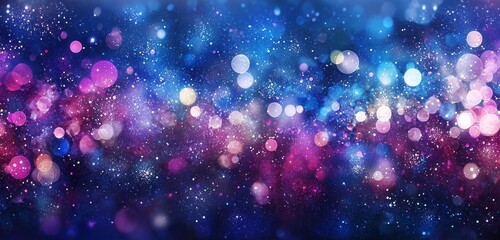 Vibrant Abstract Digital Background with Glowing Connections and Patterns