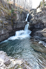 waterfall in the mountains