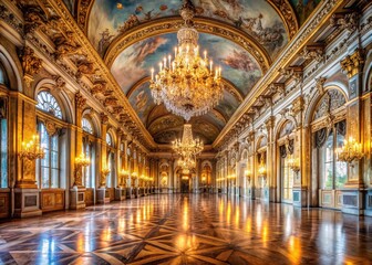 Opulent Ballroom: Grand Chandeliers & Intricate Decor for Elegant Events