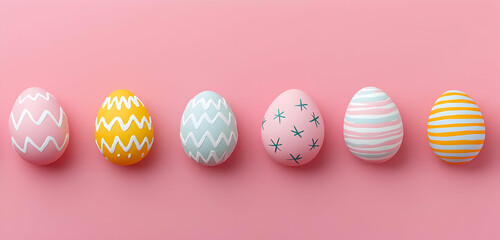 Fototapeta premium easter eggs on a white background