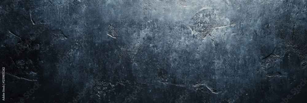 Poster dark textured wall with rough surface showcasing a blend of shadows and light in an industrial setti