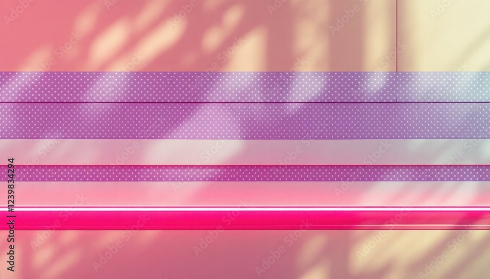 Poster abstract pink and purple polka dot background with light and shadow patterns