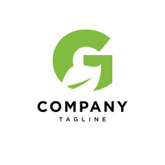 Letter G Nature Leaf Logo Icon Vector