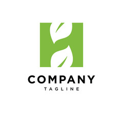 Letter H Nature Leaf Logo Icon Vector