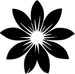 단순한 꽃 아이콘 일러스트