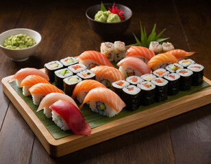 sushi on a plate