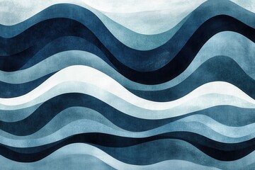 Abstract watercolor waves in shades of blue. Perfect for calming backgrounds, websites, or prints.
