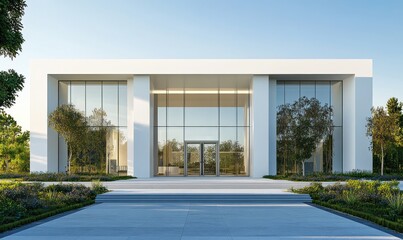 Modern Minimalist Office Building Design