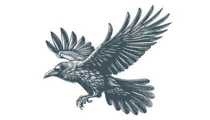 crow vector, raven vector