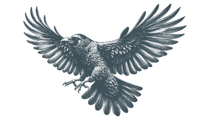 crow vector, raven vector