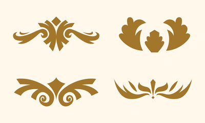 Illustration ornament set