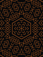 Indonesian songket weaving motif design