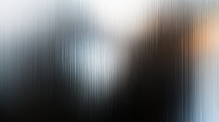 Fototapeta premium Close-up of surface with metal and chrome texture. Vertical stripes pattern with silver, gray and blue gradient colors, with a light reflective and subtle sheen.