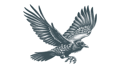 crow vector, raven vector