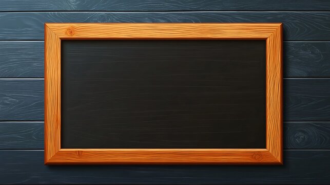 Wooden Frame Board Template for Professional Presentations, Artistic Display, and Digital Mockups