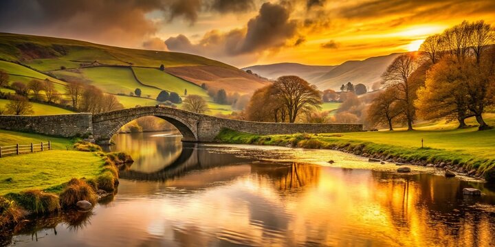 River Wharfe approaching Kettlewell in Yorkshire Dales National Park
