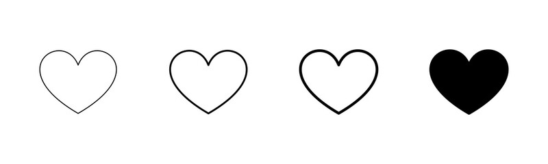 Heart icon vector isolated on white background. Heart vector icon. Like icon vector. Love